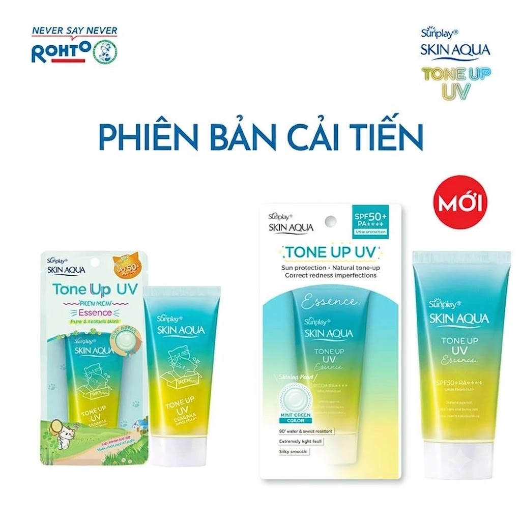 Tinh Chất Chống Nắng SUNPLAY Hiệu Chỉnh Sắc Da 50g SPF50+/PA++++ dành cho da thường và da khô Skin Aqua Tone Up UV Essence - Minpharmacy Xanh Mint Green 2 Tinh Chất Chống Nắng SUNPLAY Hiệu Chỉnh Sắc Da 50g SPF50+/PA++++ dành cho da thường và da khô Skin Aqua Tone Up UV Essence - Minpharmacy Xanh Mint Green - Ảnh 2
