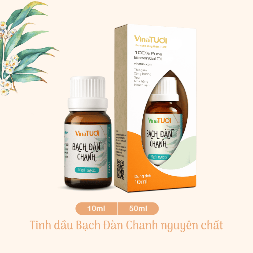 Tinh Dầu Nguyên Chất Vina Tươi 50ml - Bạch đàn chanh 2 Tinh Dầu Nguyên Chất Vina Tươi 50ml - Bạch đàn chanh - Ảnh 2