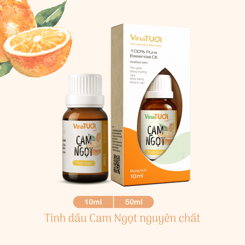 Tinh Dầu Nguyên Chất Vina Tươi 50ml - Cam ngọt 2 Tinh Dầu Nguyên Chất Vina Tươi 50ml - Cam ngọt - Ảnh 2