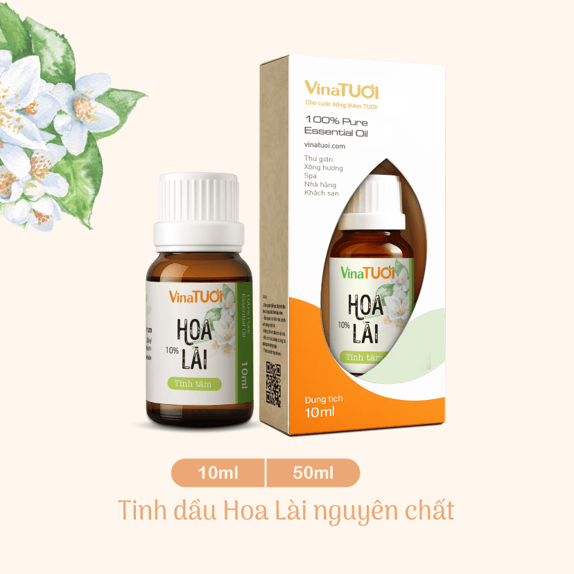 Tinh Dầu Nguyên Chất Vina Tươi 50ml - Hoa lài 2 Tinh Dầu Nguyên Chất Vina Tươi 50ml - Hoa lài - Ảnh 2