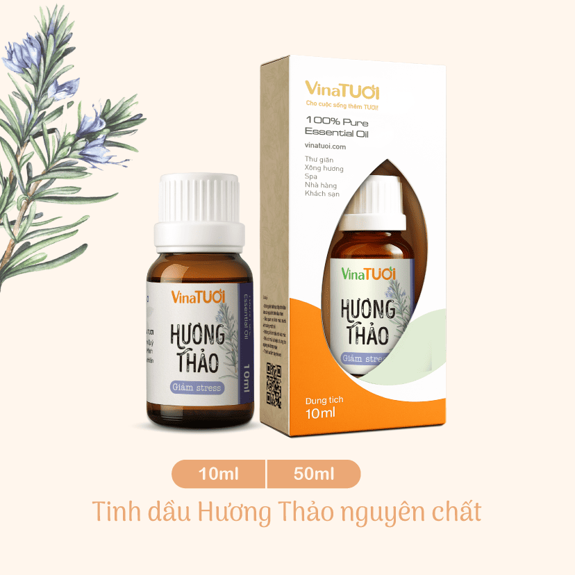 Tinh Dầu Nguyên Chất Vina Tươi 50ml - Hương thảo 2 Tinh Dầu Nguyên Chất Vina Tươi 50ml - Hương thảo - Ảnh 2