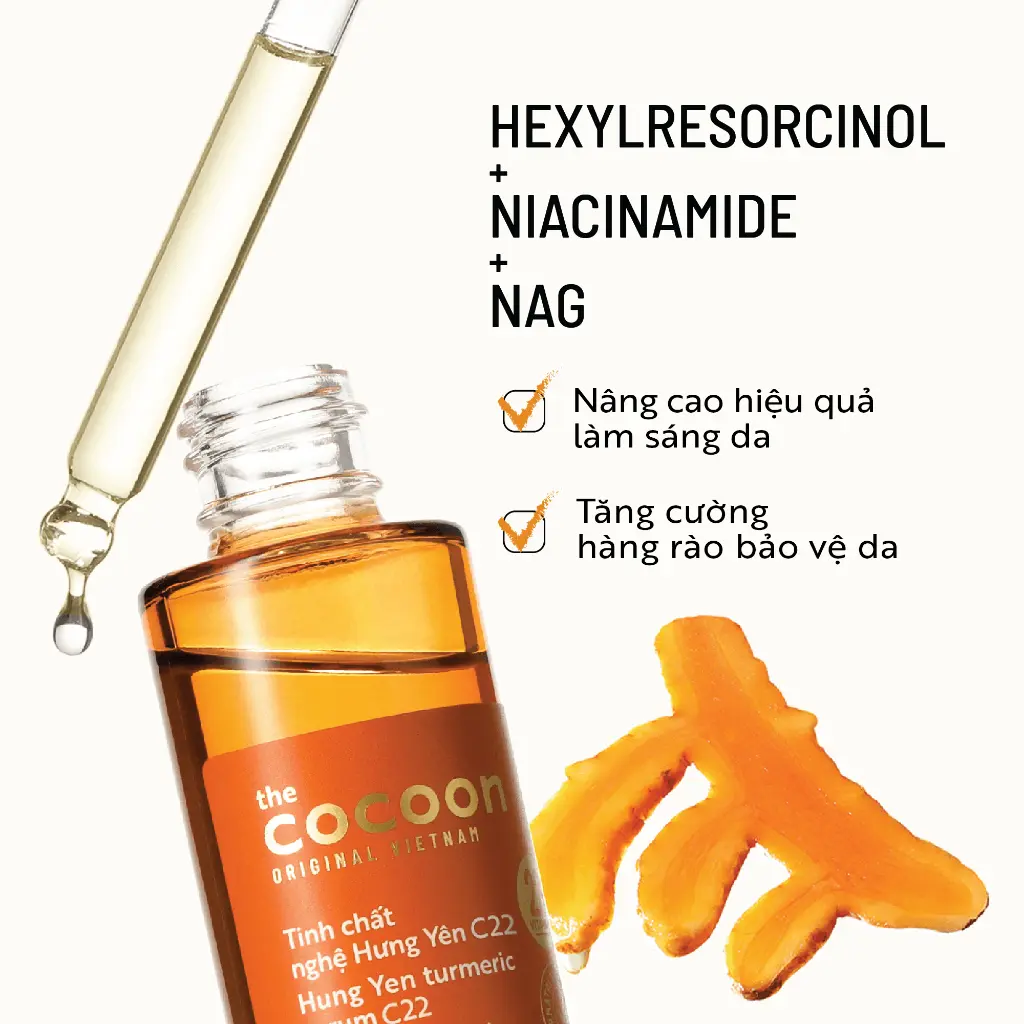 Serum Nghệ C22 Cocoon 30ml Sáng Da Mờ Thâm 4 Serum Nghệ C22 Cocoon 30ml Sáng Da Mờ Thâm - Ảnh 4