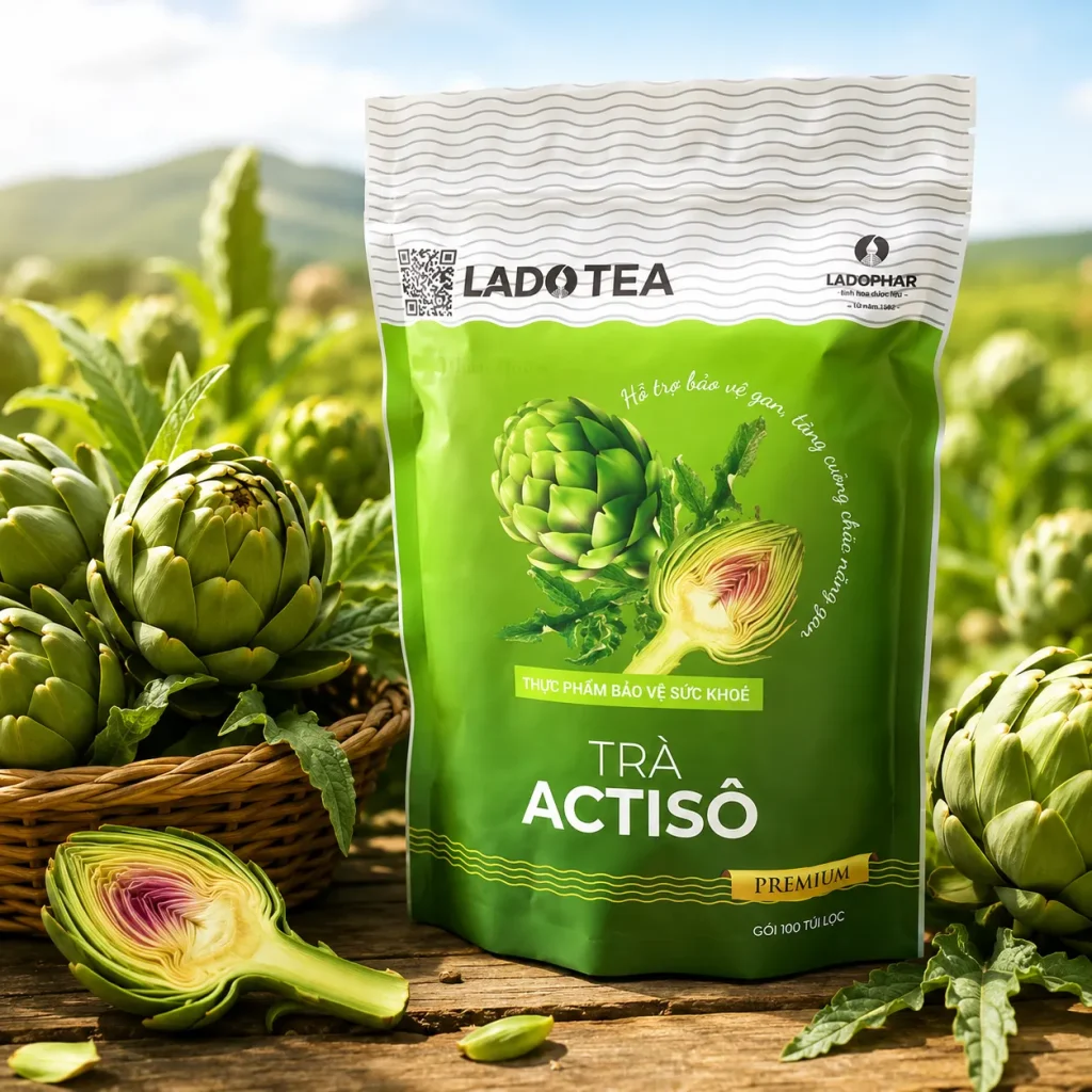 Trà Actiso Premium Ladophar (bịch 100 túi) 2 Trà Actiso Premium Ladophar (bịch 100 túi) - Ảnh 2