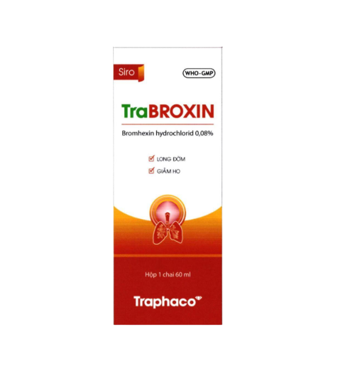 Trabroxin trị long đờm, giảm ho (Chai 60 ml) 1 Trabroxin trị long đờm, giảm ho (Chai 60 ml)