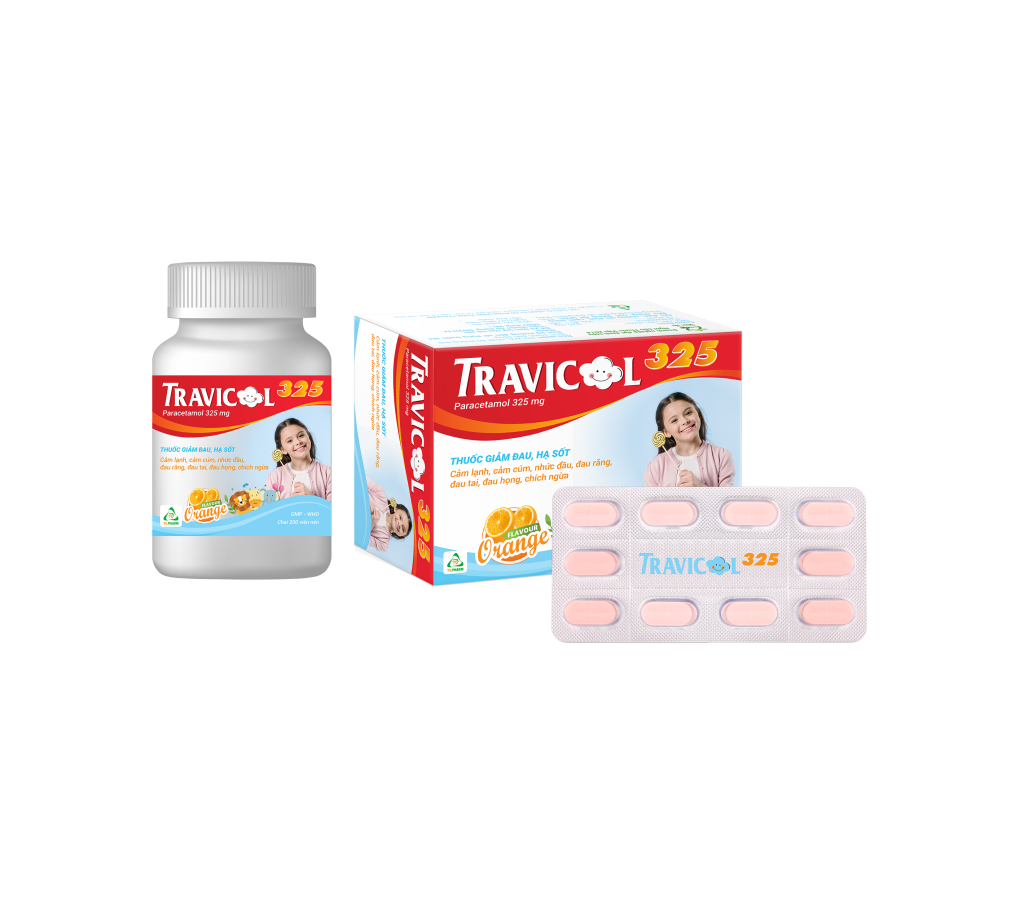 Travicol 325mg (chai 200 viên) 1 Travicol 325mg (chai 200 viên)