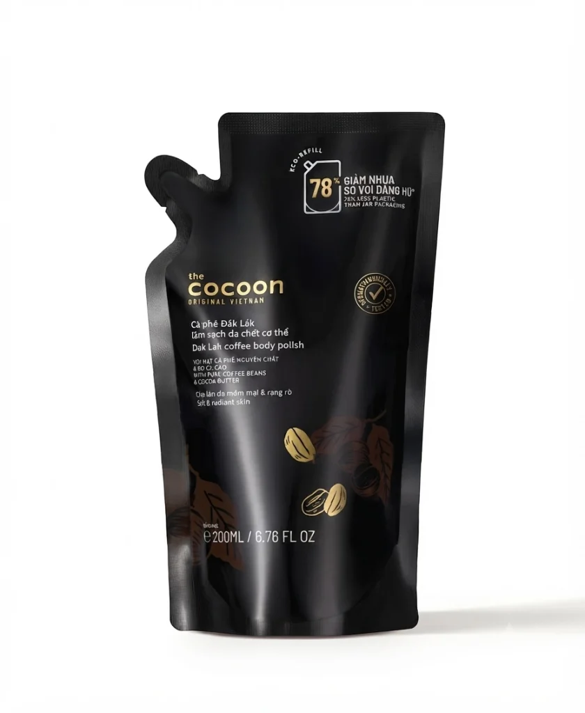 Túi Refill Tẩy Da Chết Cà Phê Cocoon Đắk Lắk 200ml 1 Túi Refill Tẩy Da Chết Cà Phê Cocoon Đắk Lắk 200ml