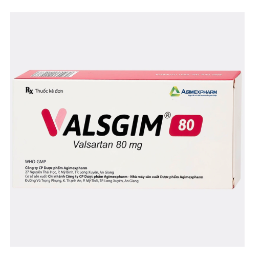 VALSGIM 80 AGIMEXPHARM (VALSARTAN) 1 VALSGIM 80 AGIMEXPHARM (VALSARTAN)