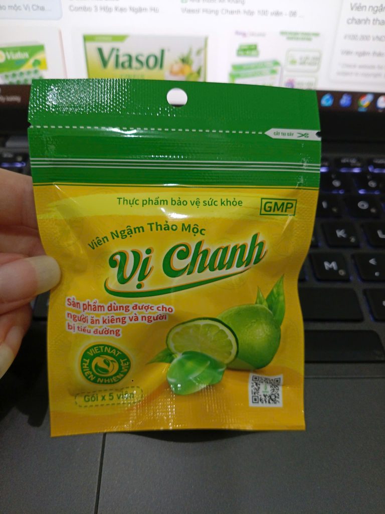 Viên Ngậm Thảo Mộc Vị Chanh Vietnat - Gói 5 viên 2 Viên Ngậm Thảo Mộc Vị Chanh Vietnat - Gói 5 viên - Ảnh 2