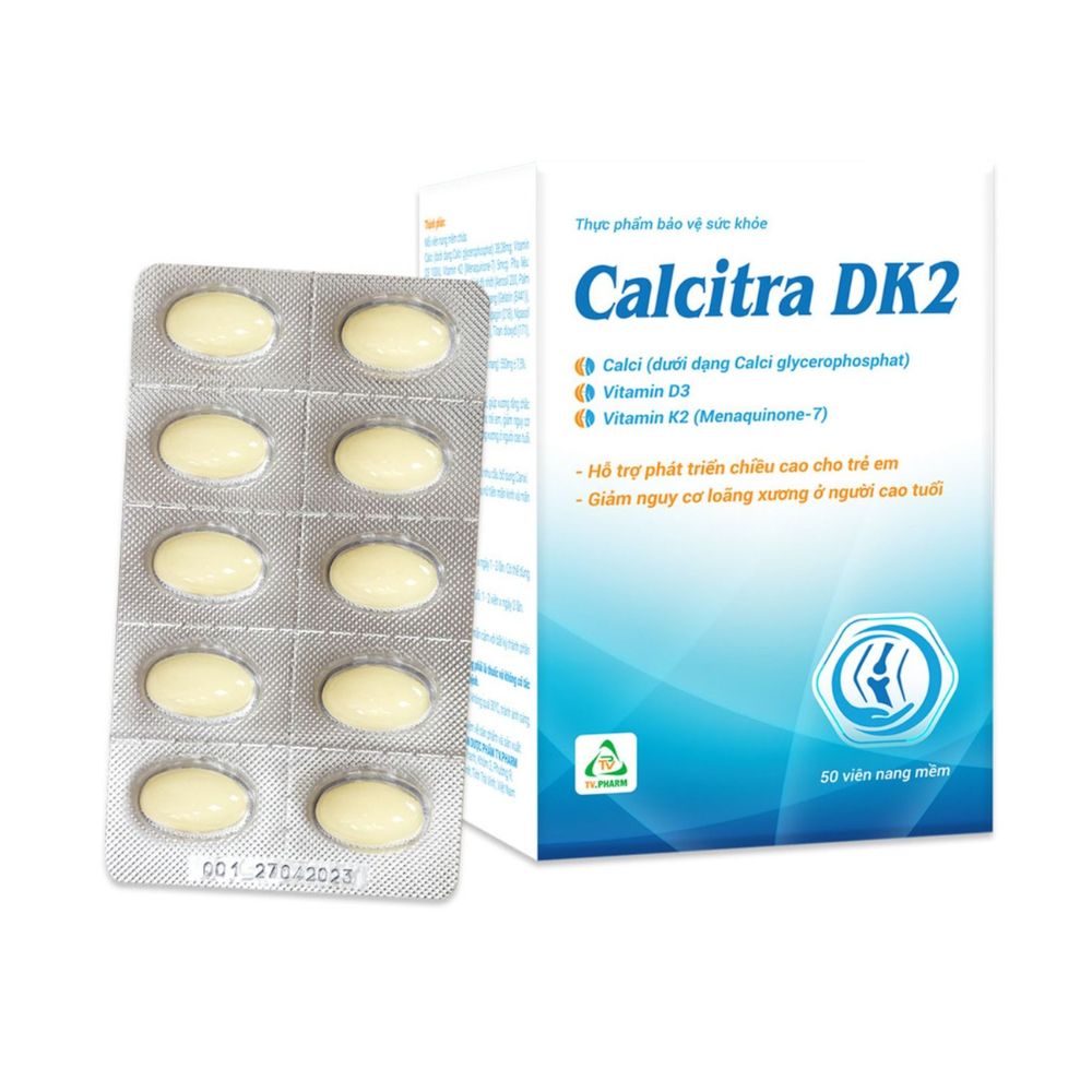 Viên nang CALCITRA DK2 (50 viên) 1 Viên nang CALCITRA DK2 (50 viên)