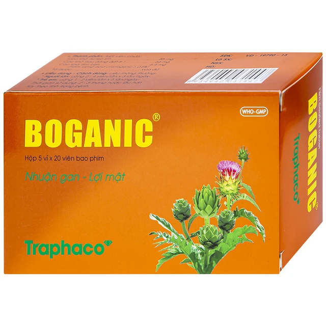 Viên nén Boganic hỗ trợ các bệnh lý về gan, mỡ máu, giải độc gan (5 vỉ x 20 viên) 1 Viên nén Boganic hỗ trợ các bệnh lý về gan, mỡ máu, giải độc gan (5 vỉ x 20 viên)
