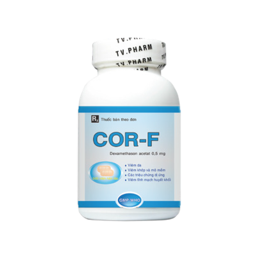 COR F(DEXAMETHASON ) 500 VIÊN -TV.PHARM 1 COR F(DEXAMETHASON ) 500 VIÊN -TV.PHARM