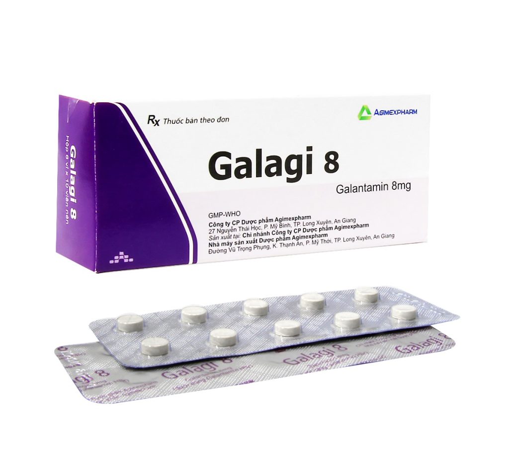 Viên nén Galagi 8 trị sa sút trí tuệ từ nhẹ đến trung bình trong Alzheimer (6 vỉ x 10 viên) 1 Viên nén Galagi 8 trị sa sút trí tuệ từ nhẹ đến trung bình trong Alzheimer (6 vỉ x 10 viên)