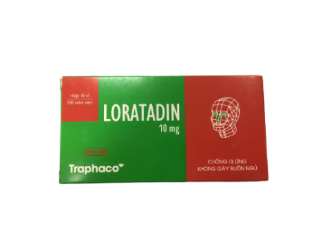 LORATADIN 10MG -TRAPHACO (10VỈ X10 VIÊN ) 2 LORATADIN 10MG -TRAPHACO (10VỈ X10 VIÊN ) - Ảnh 2