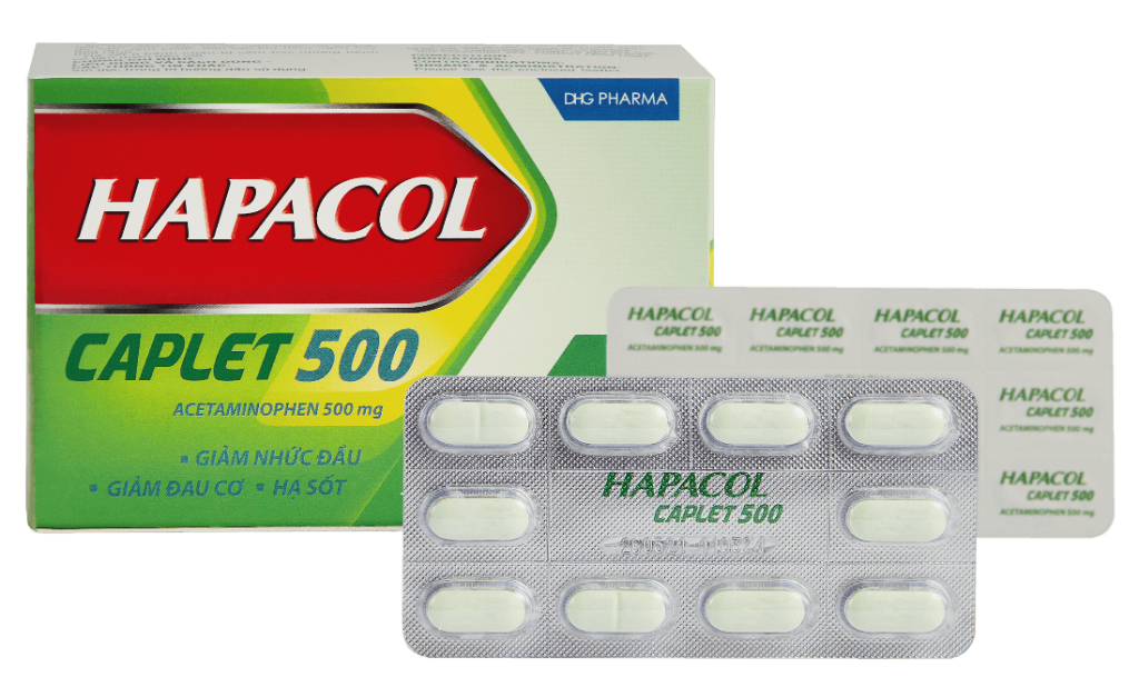 Viên nén dài Hapacol Caplet 500mg (10 vỉ x 10 viên) 1 Viên nén dài Hapacol Caplet 500mg (10 vỉ x 10 viên)