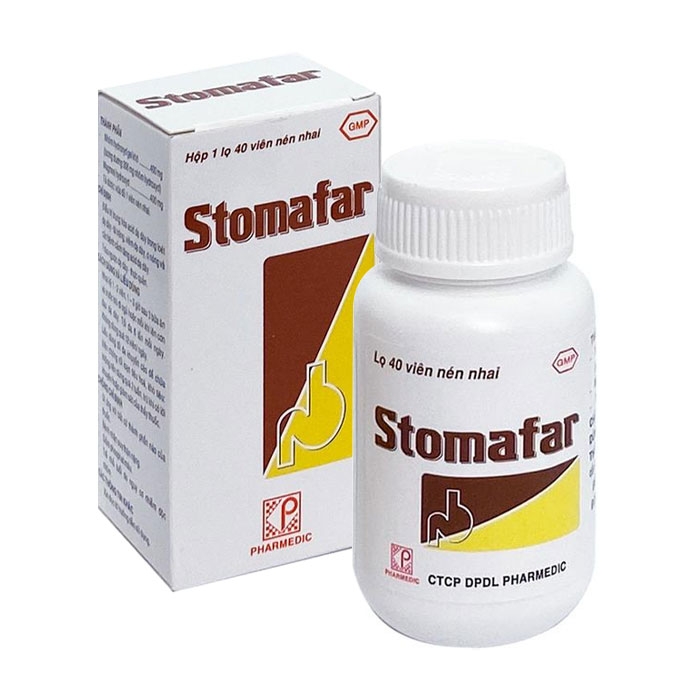Viên nhai Stomafar Pharmedic điều trị trung hòa acid dạ dày (40 viên) 1 Viên nhai Stomafar Pharmedic điều trị trung hòa acid dạ dày (40 viên)
