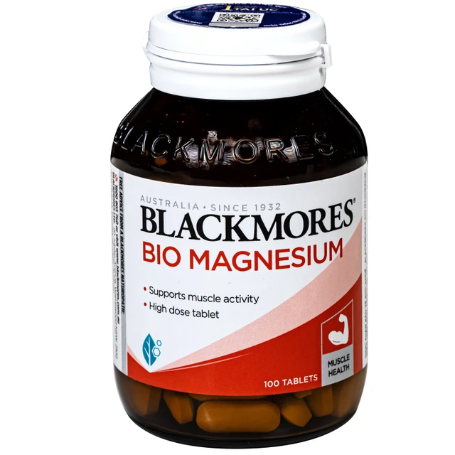 Viên uống hỗ trợ cơ bắp, giảm chuột rút Blackmores Bio Magnesium (100 viên) 2 Viên uống hỗ trợ cơ bắp, giảm chuột rút Blackmores Bio Magnesium (100 viên) - Ảnh 2