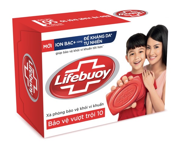 Xà Bông Cục Lifebuoy 90g - Bảo vệ đỏ 2 Xà Bông Cục Lifebuoy 90g - Bảo vệ đỏ - Ảnh 2