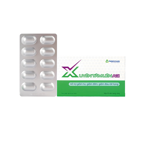 Xuyên tâm liên AGI hỗ trợ giảm ho, hỗ trợ giảm đờm, hỗ trợ giảm đau rát họng (3 vỉ x 10 viên) 1 Xuyên tâm liên AGI hỗ trợ giảm ho, hỗ trợ giảm đờm, hỗ trợ giảm đau rát họng (3 vỉ x 10 viên)