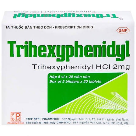 Thuốc Trihexyphenidyl Pharmedic điều trị phụ trợ hội chứng Parkinson (100 viên) 1 Thuốc Trihexyphenidyl Pharmedic điều trị phụ trợ hội chứng Parkinson (100 viên)