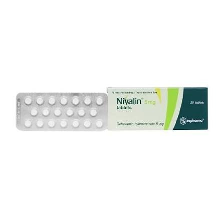 Nivalin Tablets 5mg trị sa sút trí tuệ (1 vỉ x 20 viên) 1 Nivalin Tablets 5mg trị sa sút trí tuệ (1 vỉ x 20 viên)