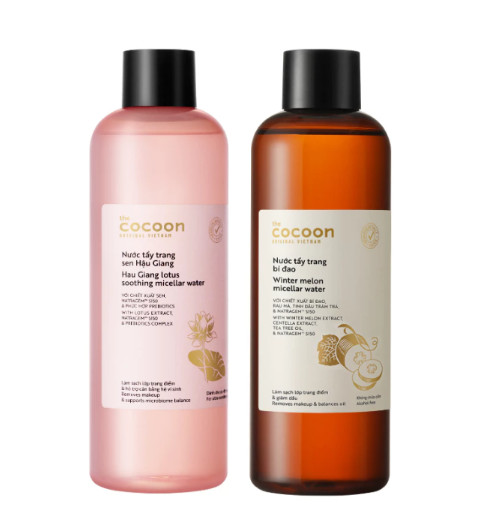 Combo Cocoon Làm Sạch & Chăm Sóc Da – Nước Tẩy Trang Bí Đao 500ml + Nước Sen Hậu Giang 310ml 1 Combo Cocoon Làm Sạch & Chăm Sóc Da – Nước Tẩy Trang Bí Đao 500ml + Nước Sen Hậu Giang 310ml